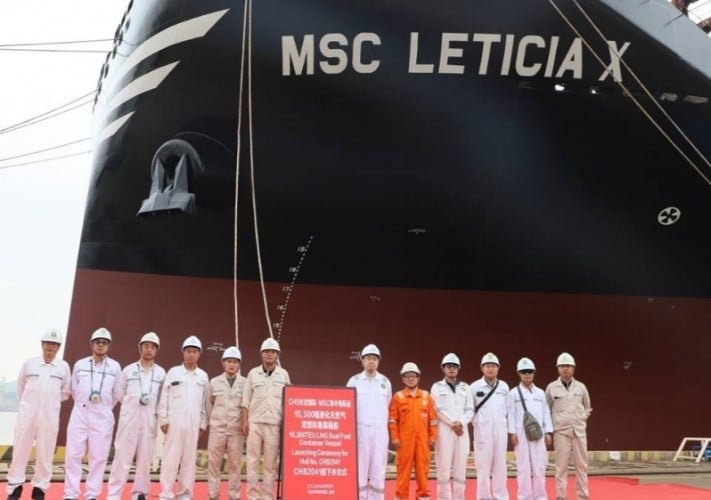 "MSC Leticia X" تنضم لأسطول MSC بسعة 10300 حاوية مكافئة وتشغيل بالغاز المسال